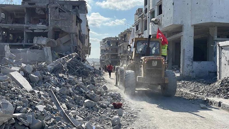 Turken starten opruim- en herstelwerkzaamheden in Gaza