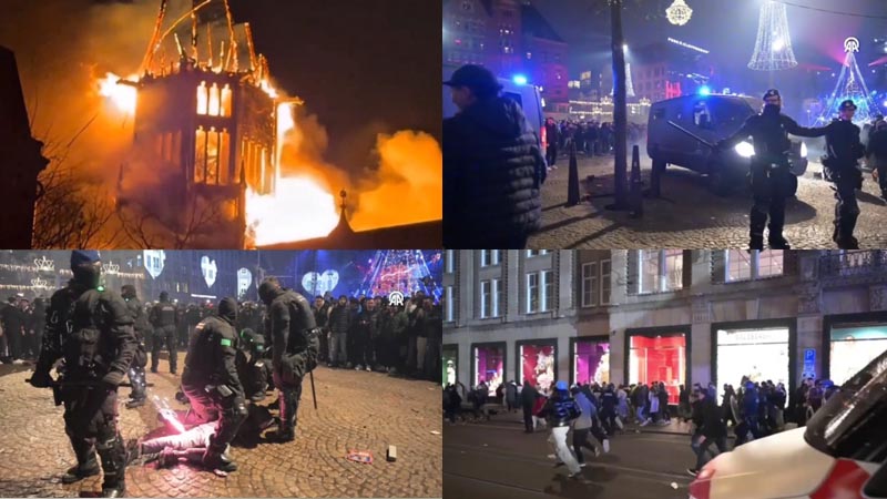 Chaotische jaarwisseling in Nederland: 2 doden, 250 arrestaties en een afgebrande kerk